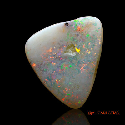 Natural Fire Opal Gemstone 4.00 Cts Loose Trillion Cabochon From Australia 14x12x3 mm AE-768