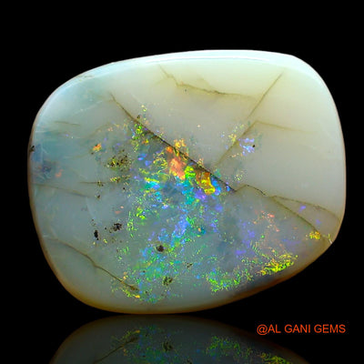6.00 Cts Unheated Australian Fire Opal Loose Gemstone Oval Cabochon Natural 15x12x4 mm AE-76