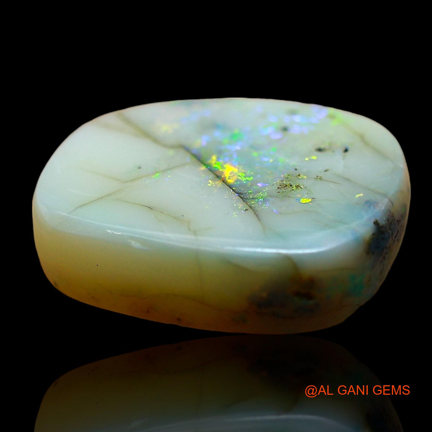 6.00 Cts Unheated Australian Fire Opal Loose Gemstone Oval Cabochon Natural 15x12x4 mm AE-76
