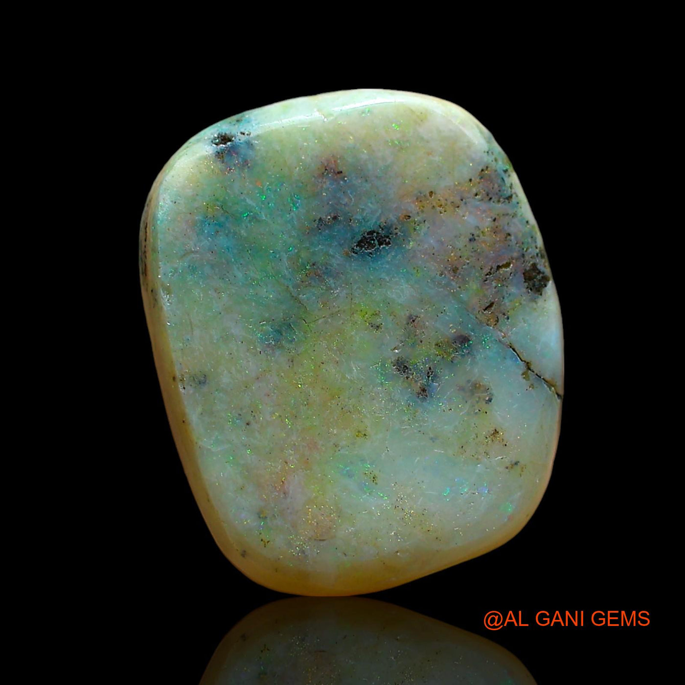 6.00 Cts Unheated Australian Fire Opal Loose Gemstone Oval Cabochon Natural 15x12x4 mm AE-76
