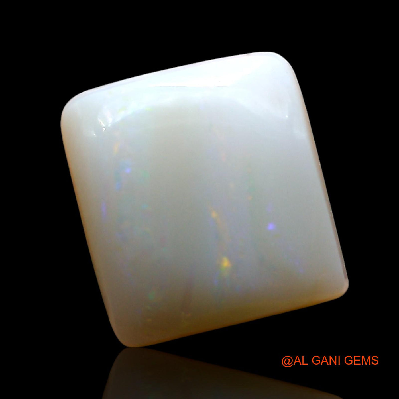 6.00 Cts Natural Australian Fire Opal Square Cabochon Loose Gemstone For Jewelry 12x11x5 mm AE-770