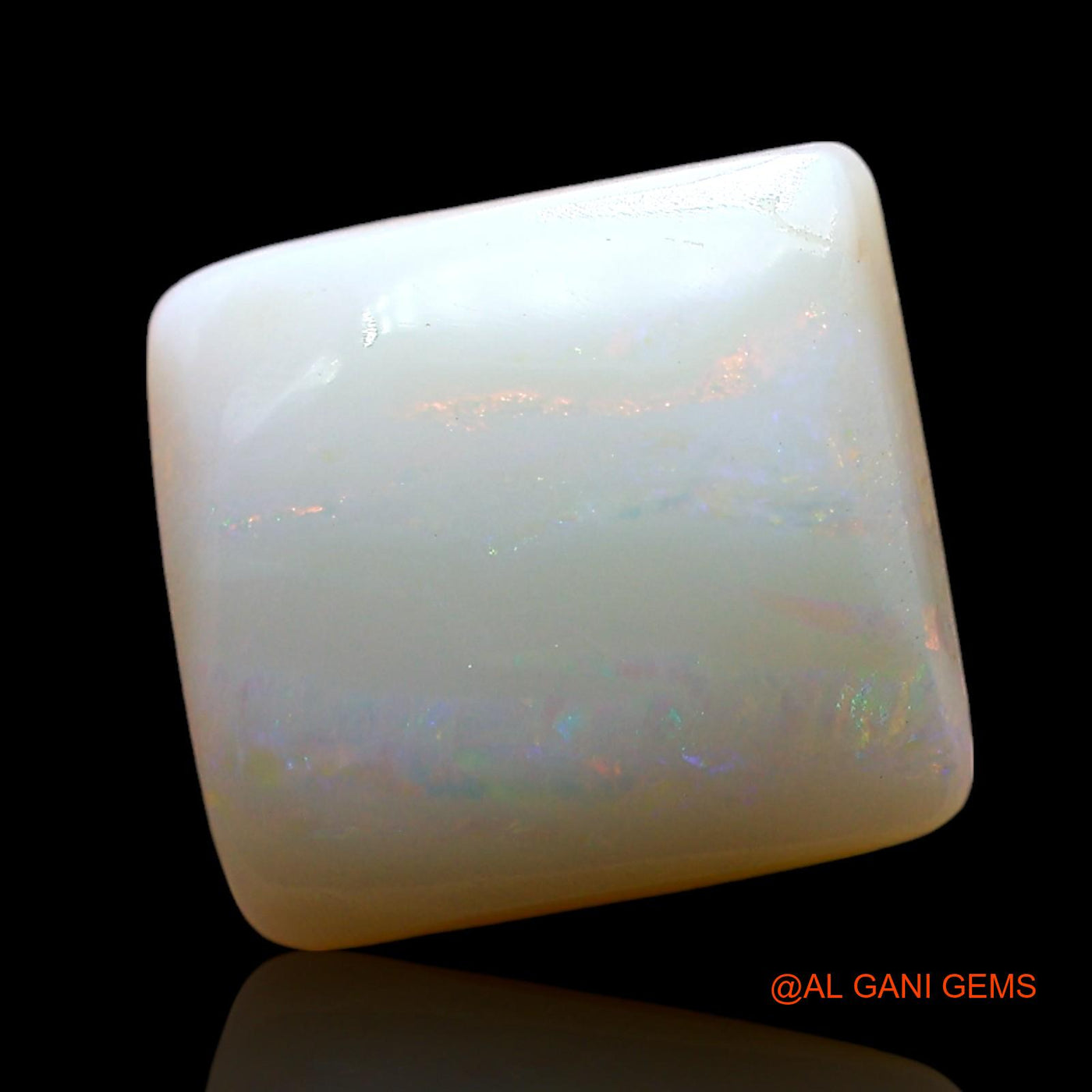 6.00 Cts Natural Australian Fire Opal Square Cabochon Loose Gemstone For Jewelry 12x11x5 mm AE-770