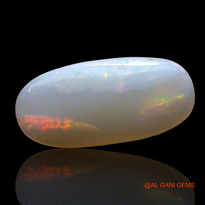 Natural Fire Opal Gemstone 3.00 Cts Loose Oval Cabochon From Australia 18x8x3 mm AE-771