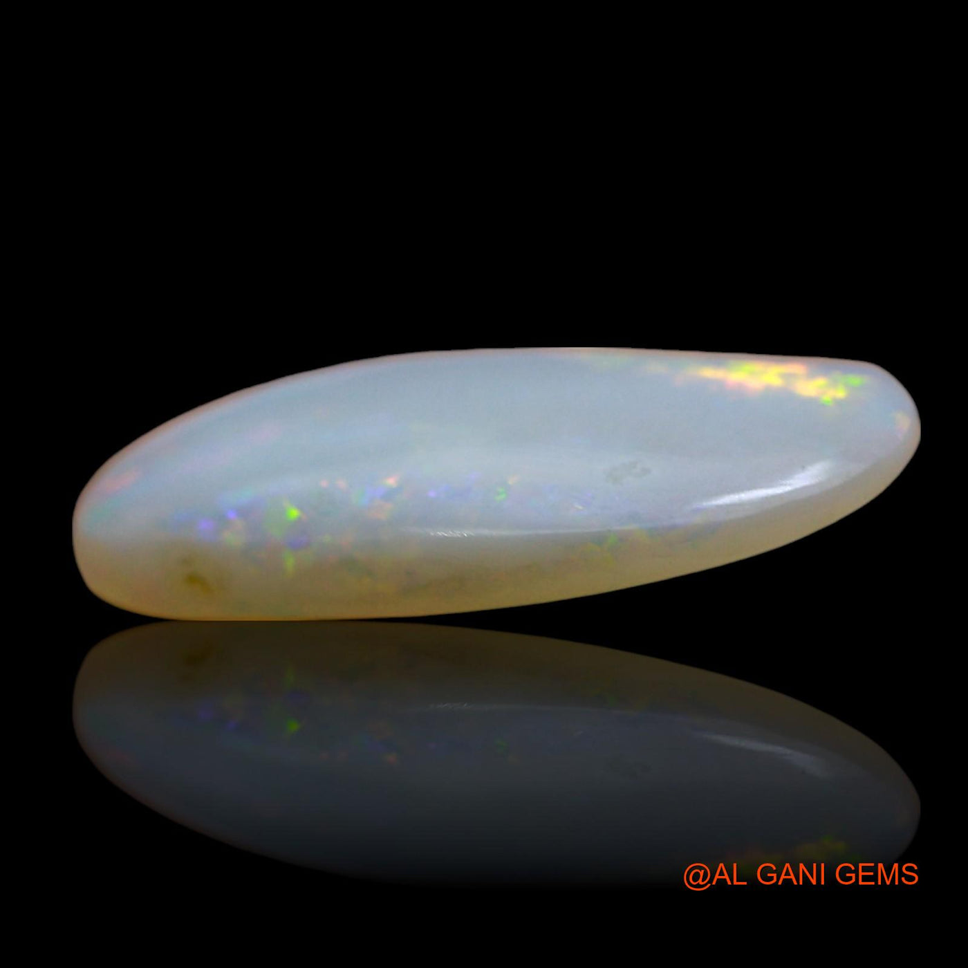 Natural Fire Opal Gemstone 3.00 Cts Loose Oval Cabochon From Australia 18x8x3 mm AE-771