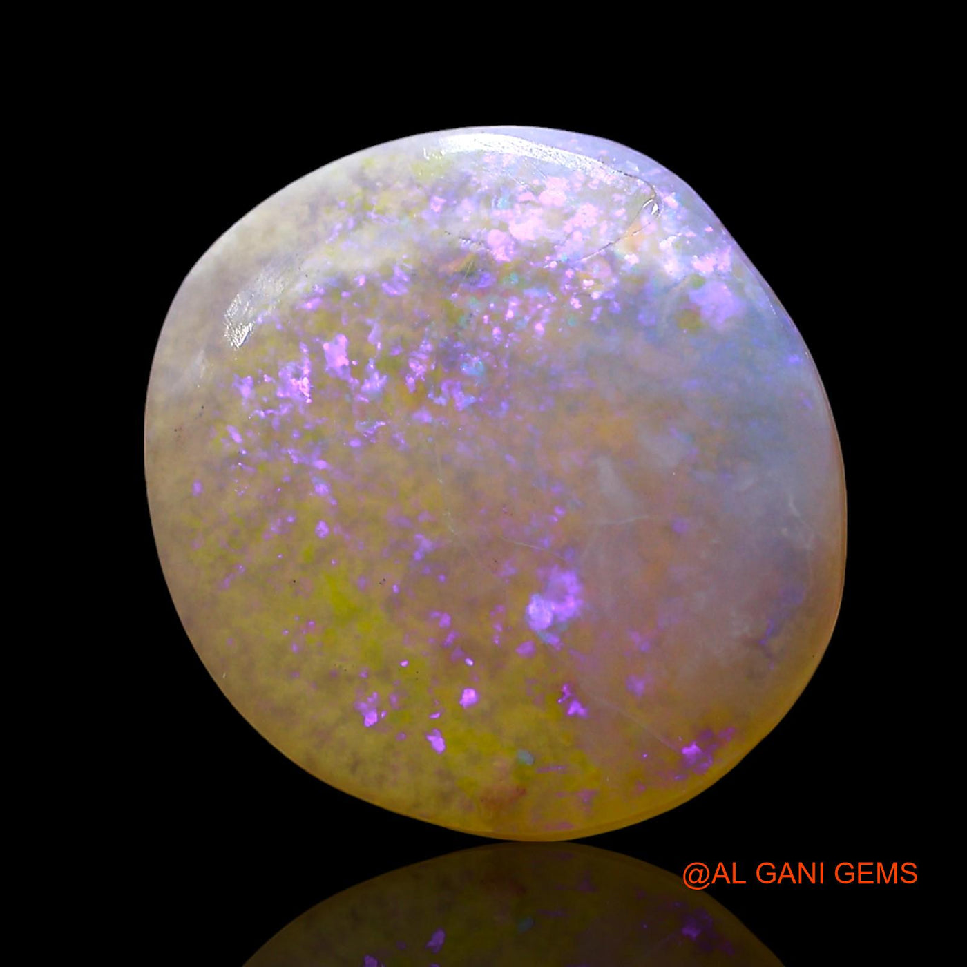 Natural Untreated Fire Opal Loose Gemstone Oval Cabochon From Australia 4.00 Cts 13x13x3 mm AE-777