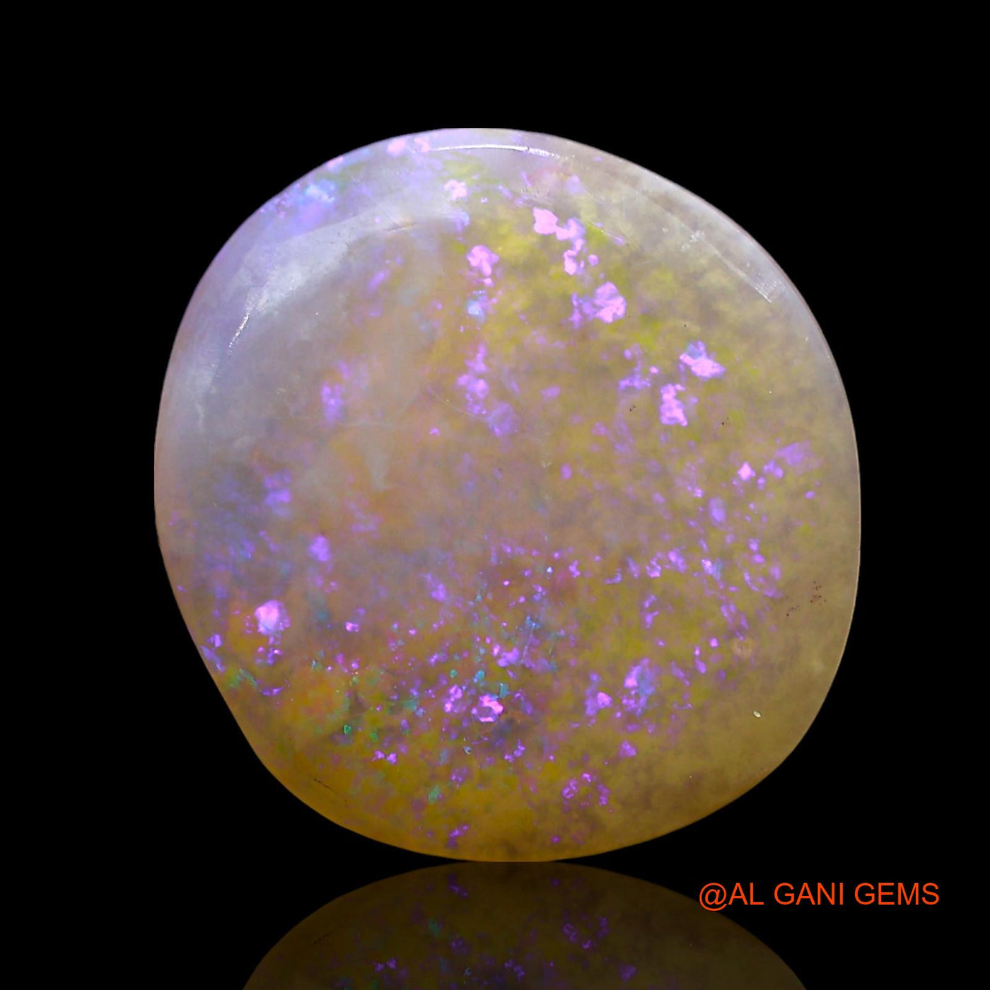 Natural Untreated Fire Opal Loose Gemstone Oval Cabochon From Australia 4.00 Cts 13x13x3 mm AE-777
