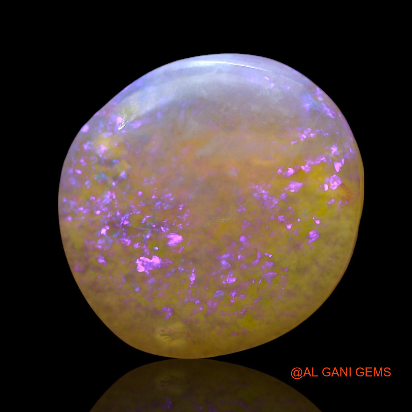 Natural Untreated Fire Opal Loose Gemstone Oval Cabochon From Australia 4.00 Cts 13x13x3 mm AE-777