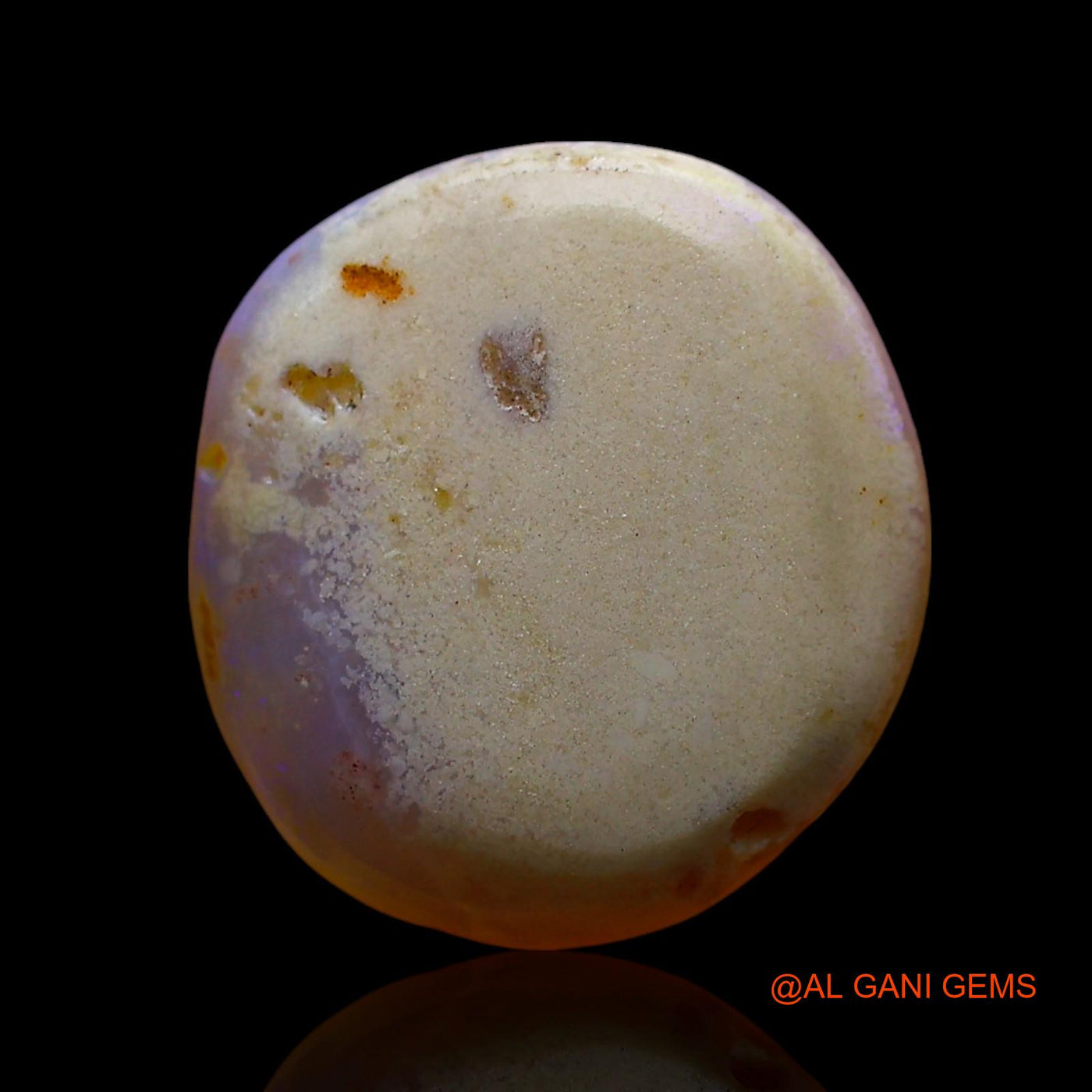 Natural Untreated Fire Opal Loose Gemstone Oval Cabochon From Australia 4.00 Cts 13x13x3 mm AE-777