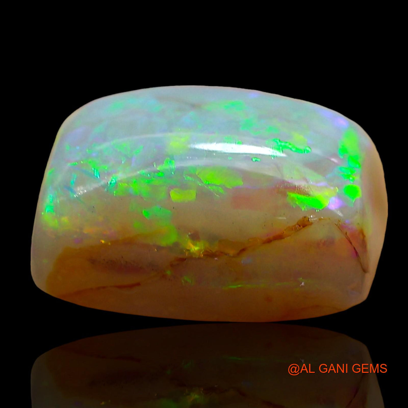 Natural Fire Opal Gemstone 8.00 Cts Loose Square Cabochon From Australia 13x10x7 mm AE-77