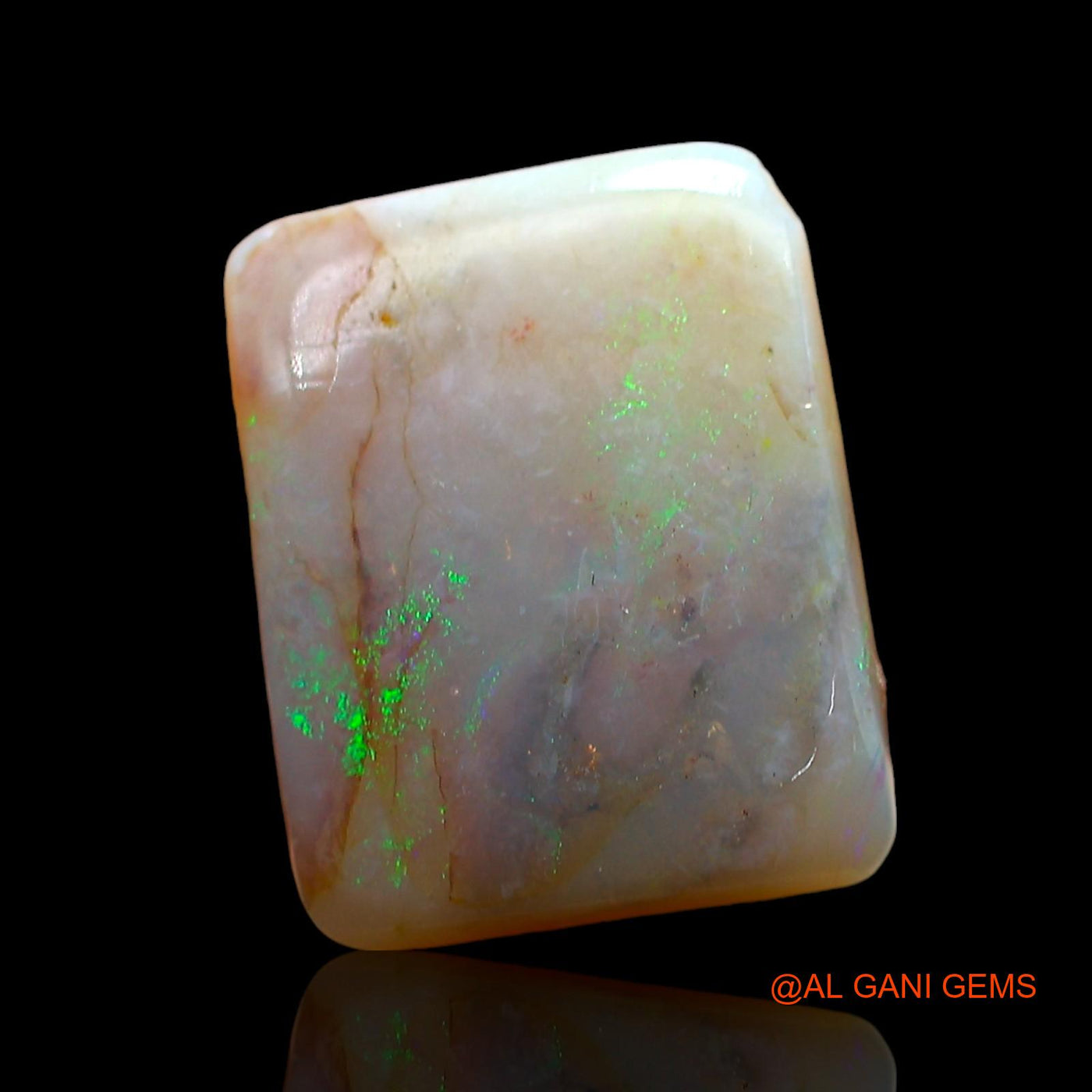 Natural Fire Opal Gemstone 8.00 Cts Loose Square Cabochon From Australia 13x10x7 mm AE-77