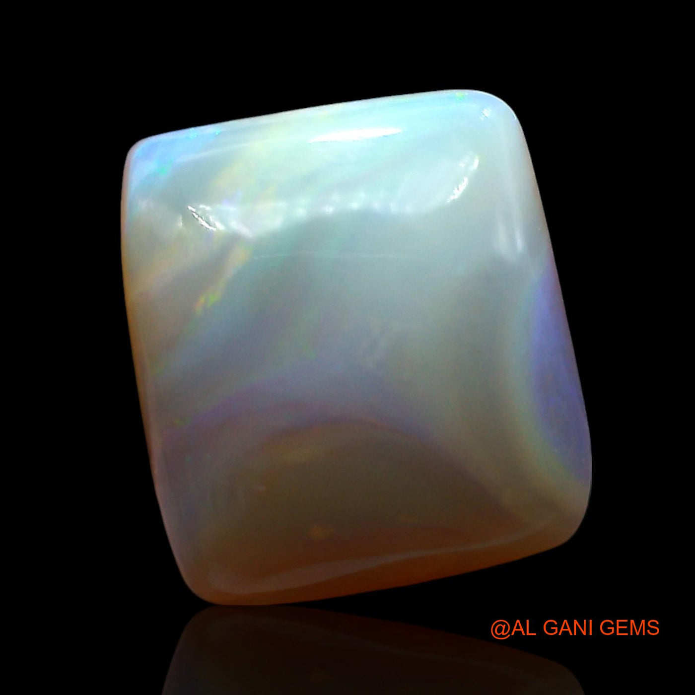 5.00 Cts Natural Australian Fire Opal Loose Gemstone Square Cabochon 12x11x5 mm AE-780