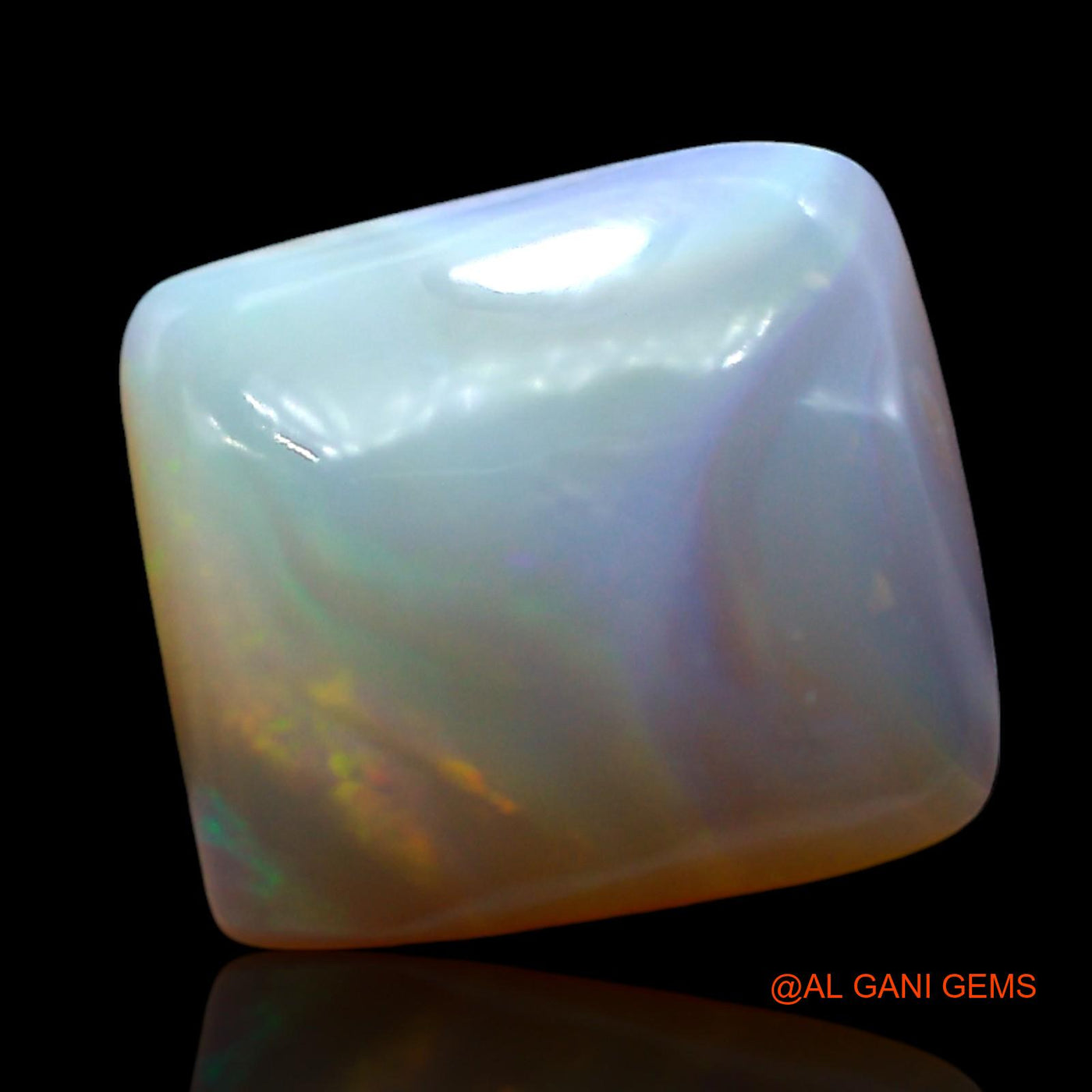 5.00 Cts Natural Australian Fire Opal Loose Gemstone Square Cabochon 12x11x5 mm AE-780