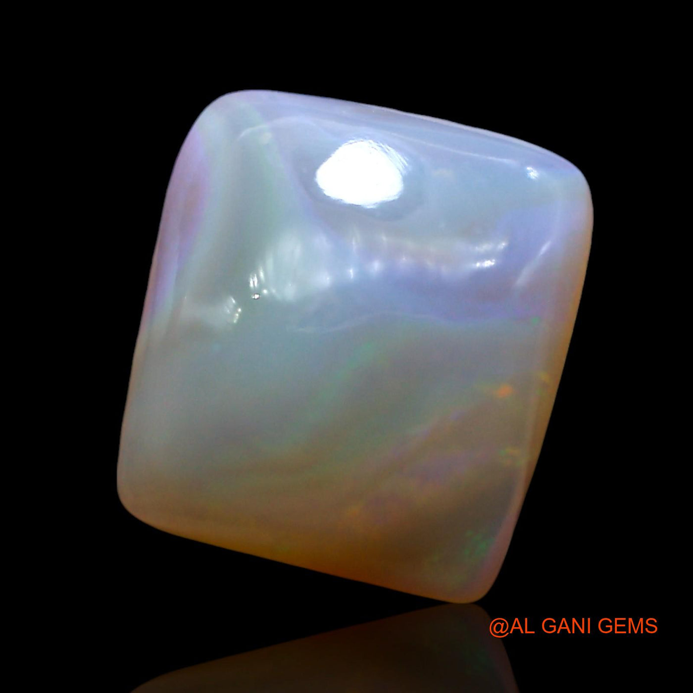 5.00 Cts Natural Australian Fire Opal Loose Gemstone Square Cabochon 12x11x5 mm AE-780