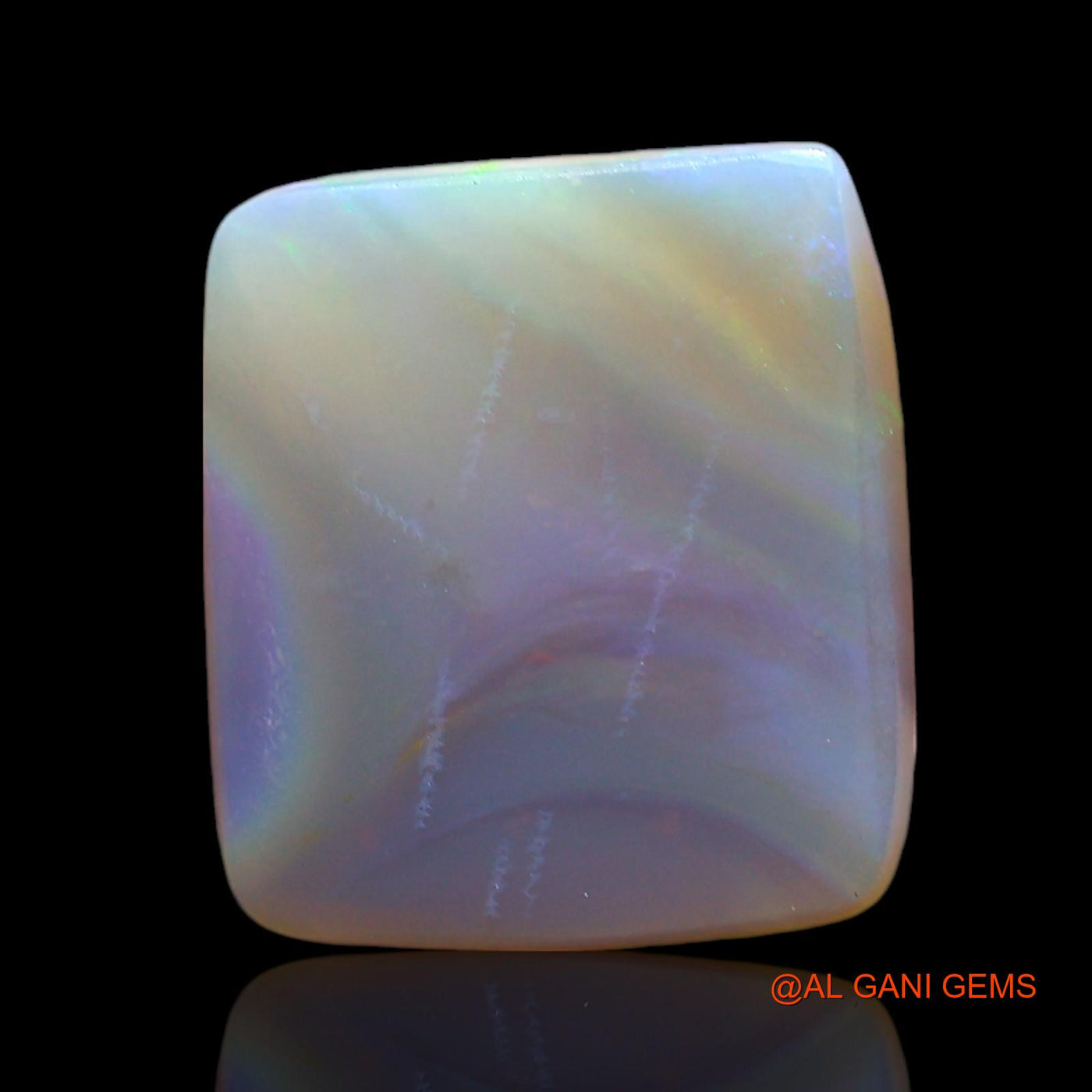 5.00 Cts Natural Australian Fire Opal Loose Gemstone Square Cabochon 12x11x5 mm AE-780