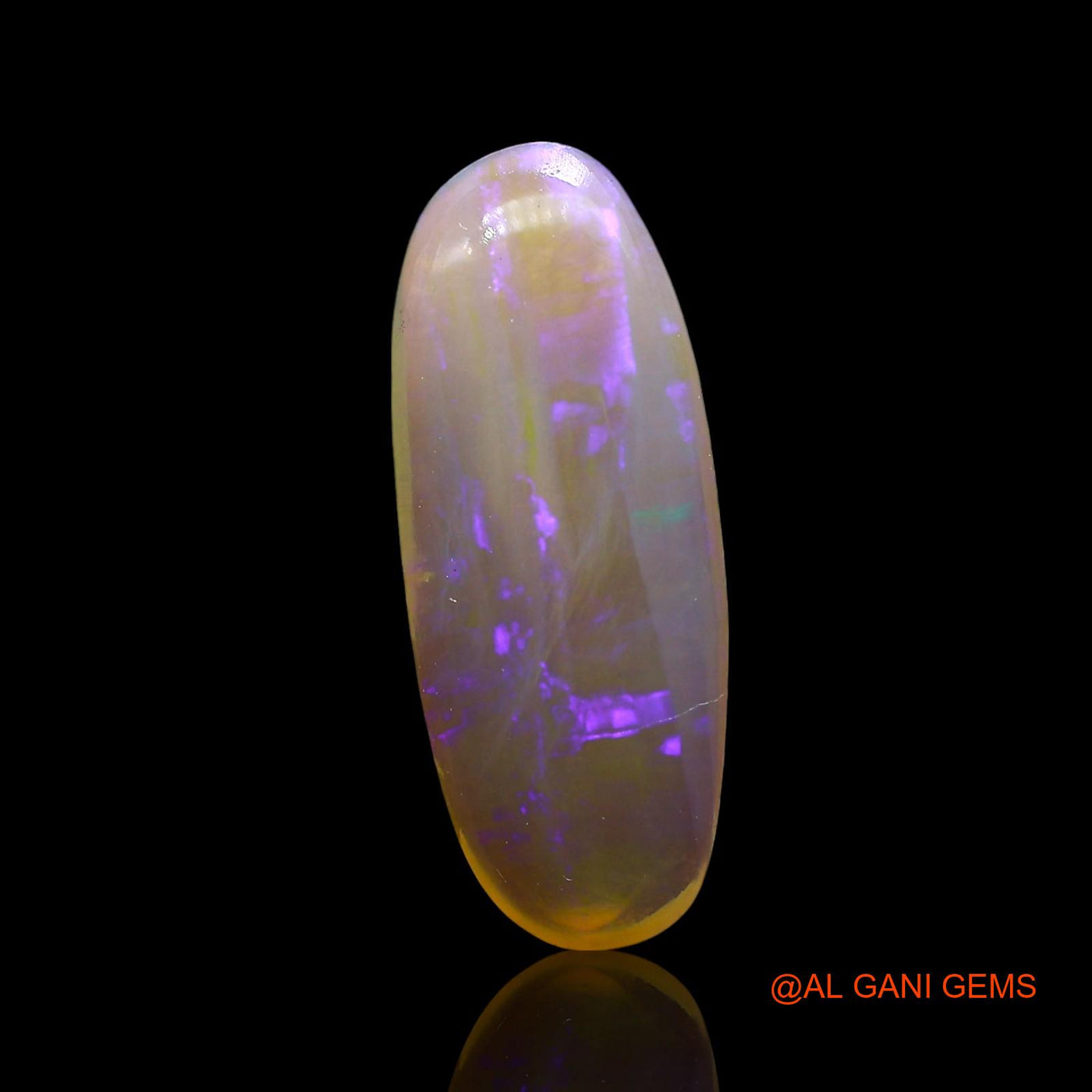 3.00 Cts Natural Australian Fire Opal Loose Gemstone Oval Cabochon 18x7x3 mm AE-781