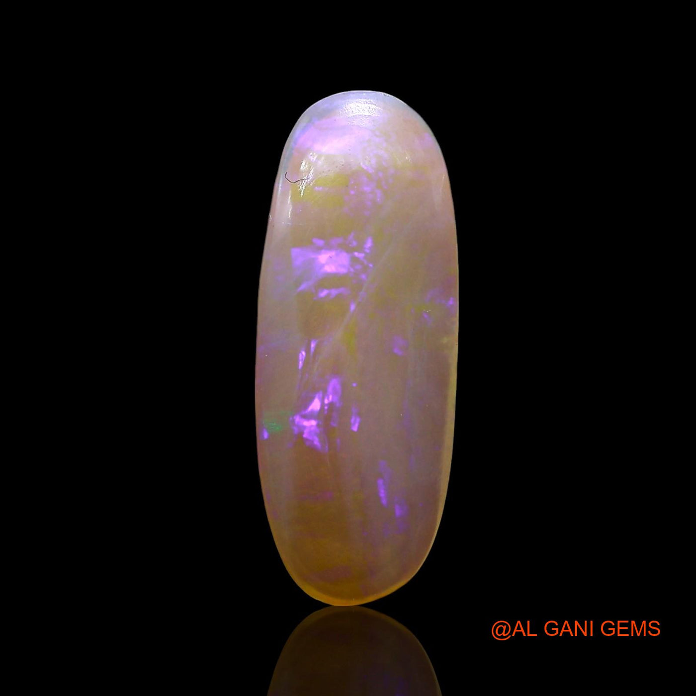 3.00 Cts Natural Australian Fire Opal Loose Gemstone Oval Cabochon 18x7x3 mm AE-781