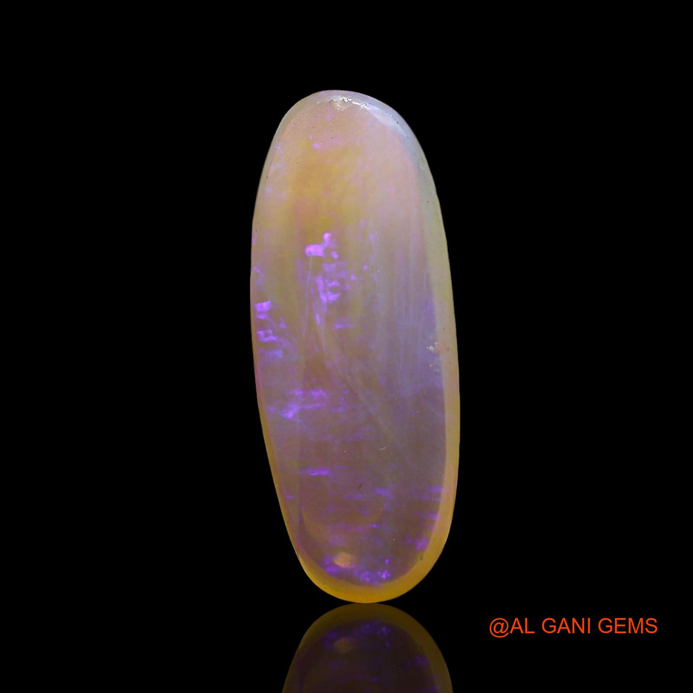 3.00 Cts Natural Australian Fire Opal Loose Gemstone Oval Cabochon 18x7x3 mm AE-781