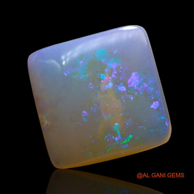 4.00 Cts Natural Australian Fire Opal Loose Gemstone Square Cabochon 12x12x3 mm AE-783