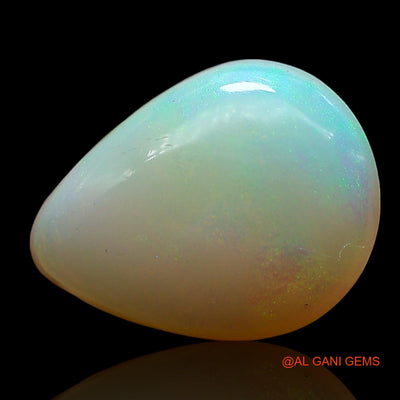 5.00 Cts Natural Australian Fire Opal Loose Gemstone Pear Cabochon 14x11x5 mm AE-785