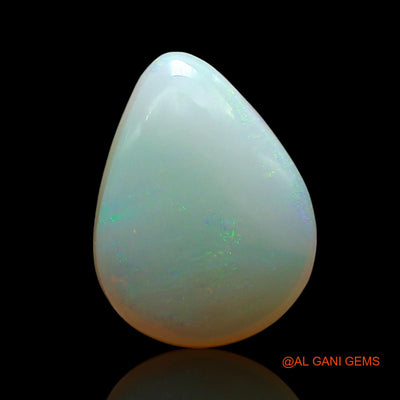 5.00 Cts Natural Australian Fire Opal Loose Gemstone Pear Cabochon 14x11x5 mm AE-785