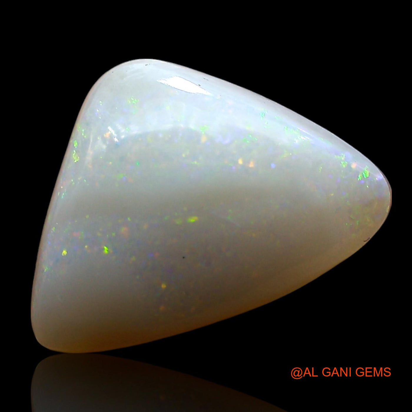 4.00 Cts Natural Australian Fire Opal Loose Gemstone Trillion Cabochon 15x10x5 mm AE-786