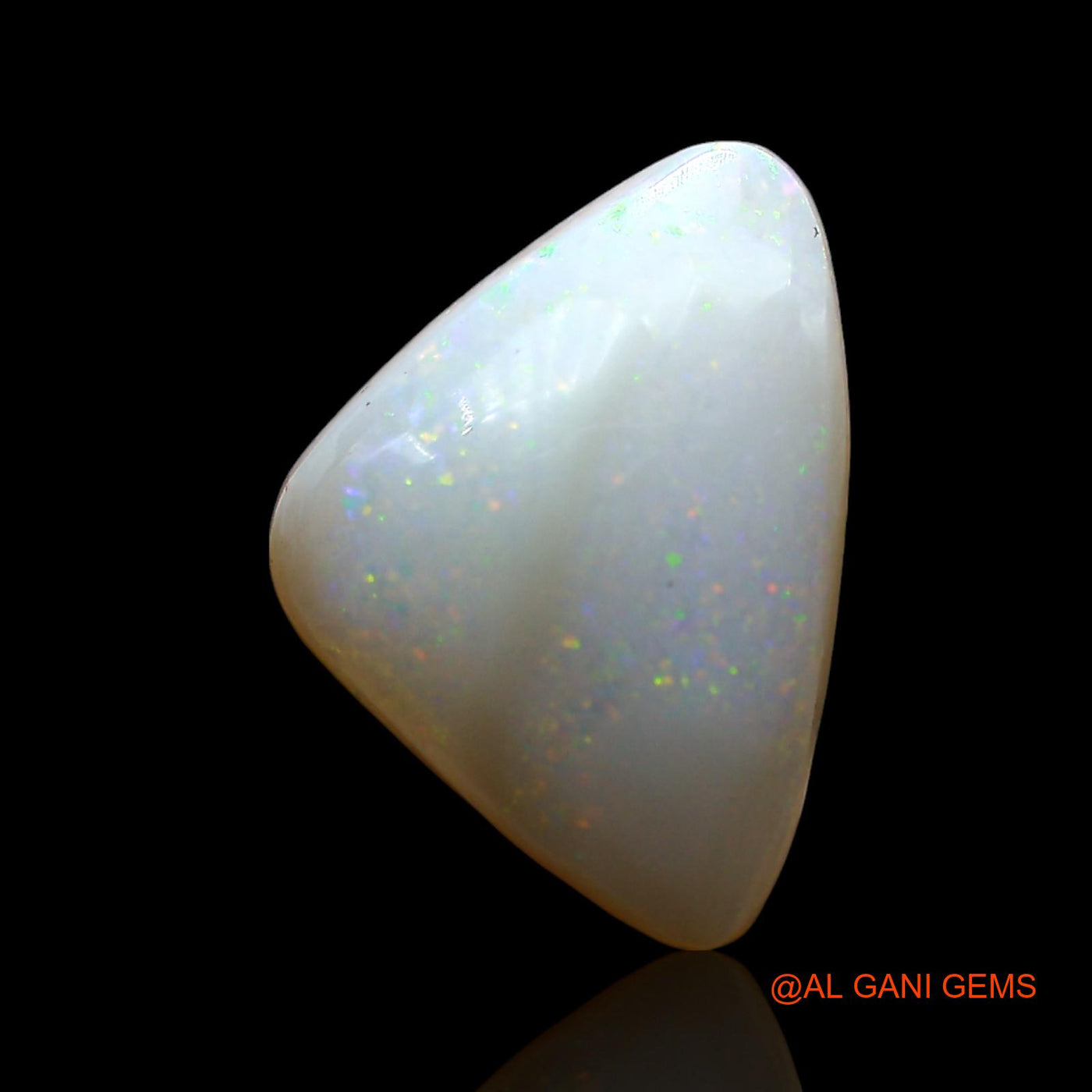 4.00 Cts Natural Australian Fire Opal Loose Gemstone Trillion Cabochon 15x10x5 mm AE-786