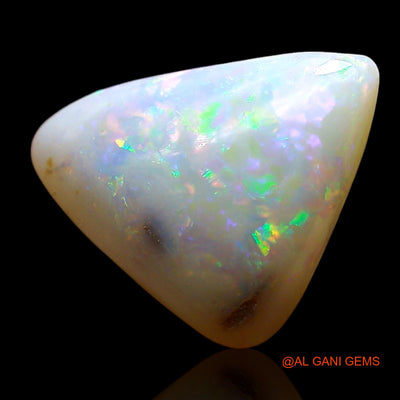 Natural Untreated Fire Opal Loose Gemstone Trillion Cabochon From Australia 4.00 Cts 14x10x5 mm AE-787