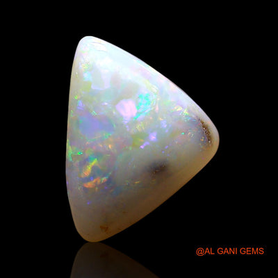 Natural Untreated Fire Opal Loose Gemstone Trillion Cabochon From Australia 4.00 Cts 14x10x5 mm AE-787