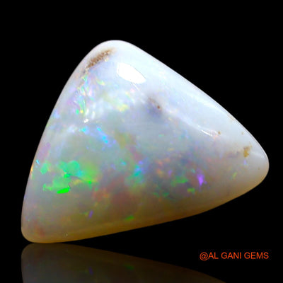 Natural Untreated Fire Opal Loose Gemstone Trillion Cabochon From Australia 4.00 Cts 14x10x5 mm AE-787
