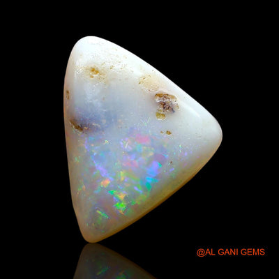 Natural Untreated Fire Opal Loose Gemstone Trillion Cabochon From Australia 4.00 Cts 14x10x5 mm AE-787