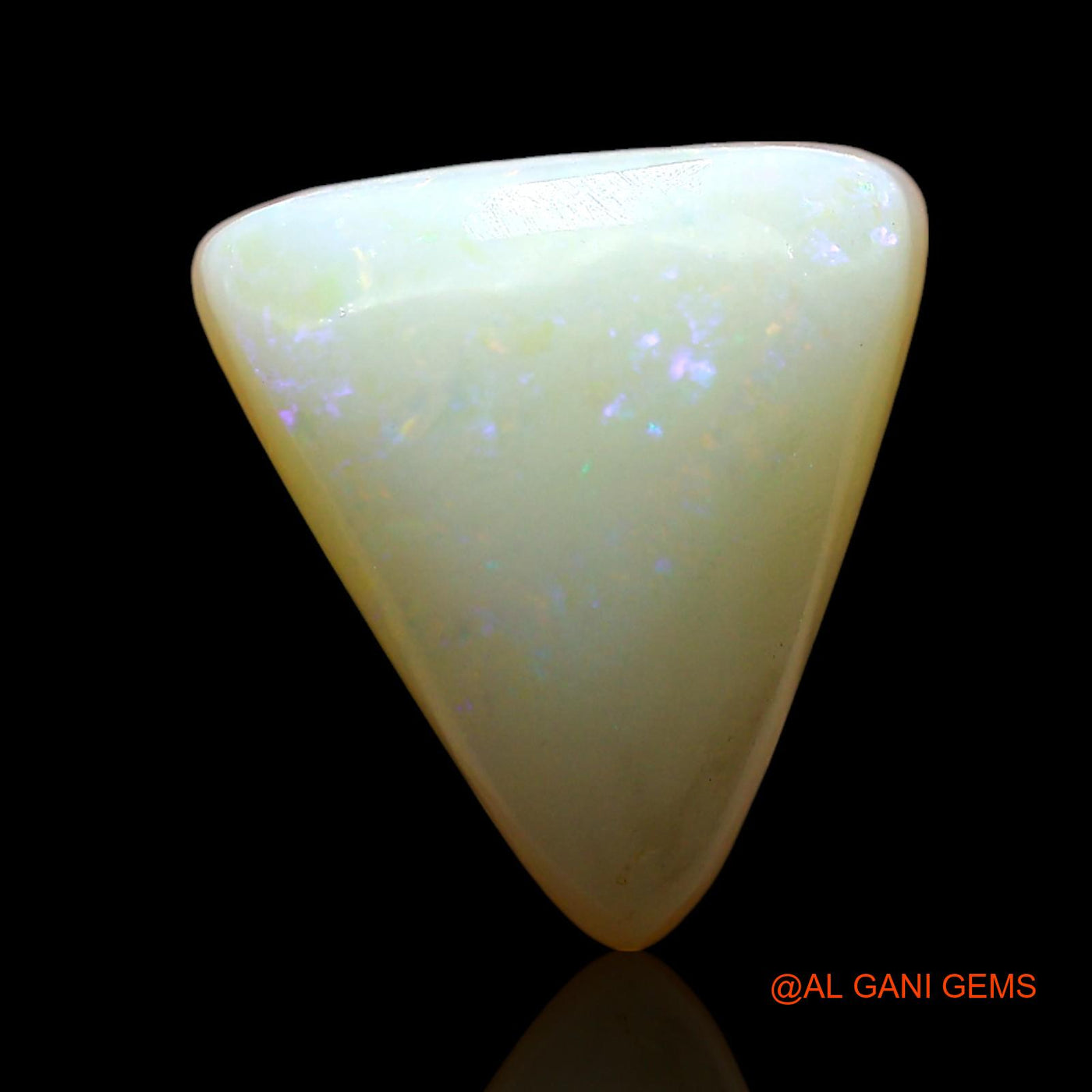 5.00 Cts Natural Australian Fire Opal Trillion Cabochon Loose Gemstone For Jewelry 12x11x6 mm AE-788