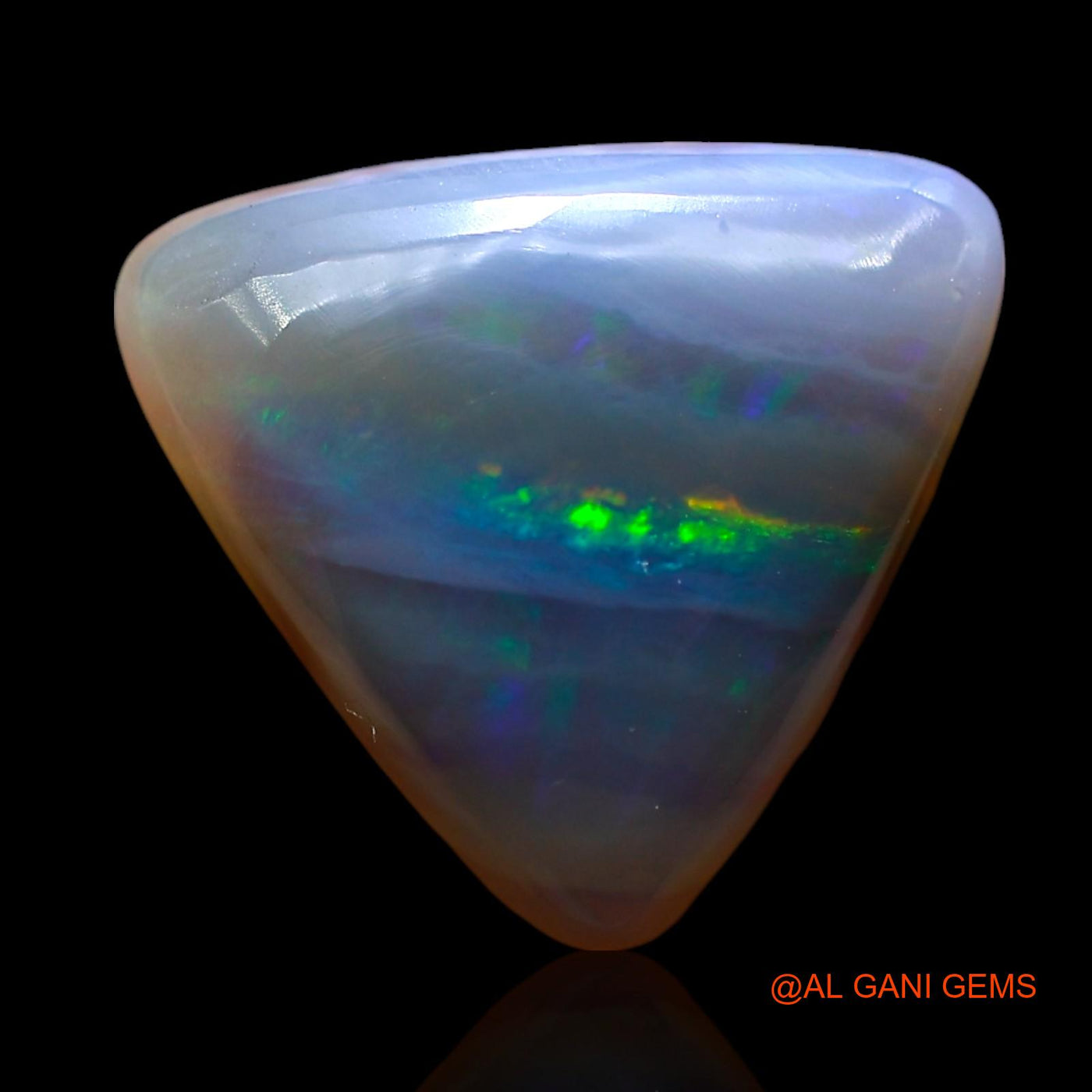 5.00 Cts Natural Australian Fire Opal Loose Gemstone Trillion Cabochon 12x12x5 mm AE-789