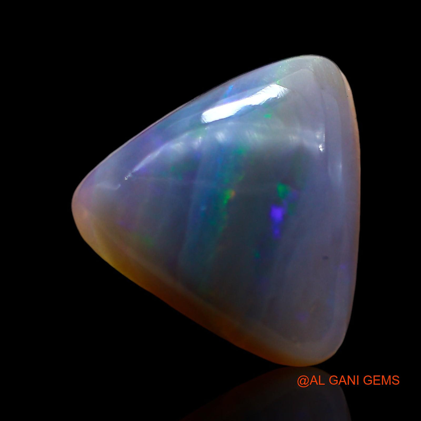 5.00 Cts Natural Australian Fire Opal Loose Gemstone Trillion Cabochon 12x12x5 mm AE-789