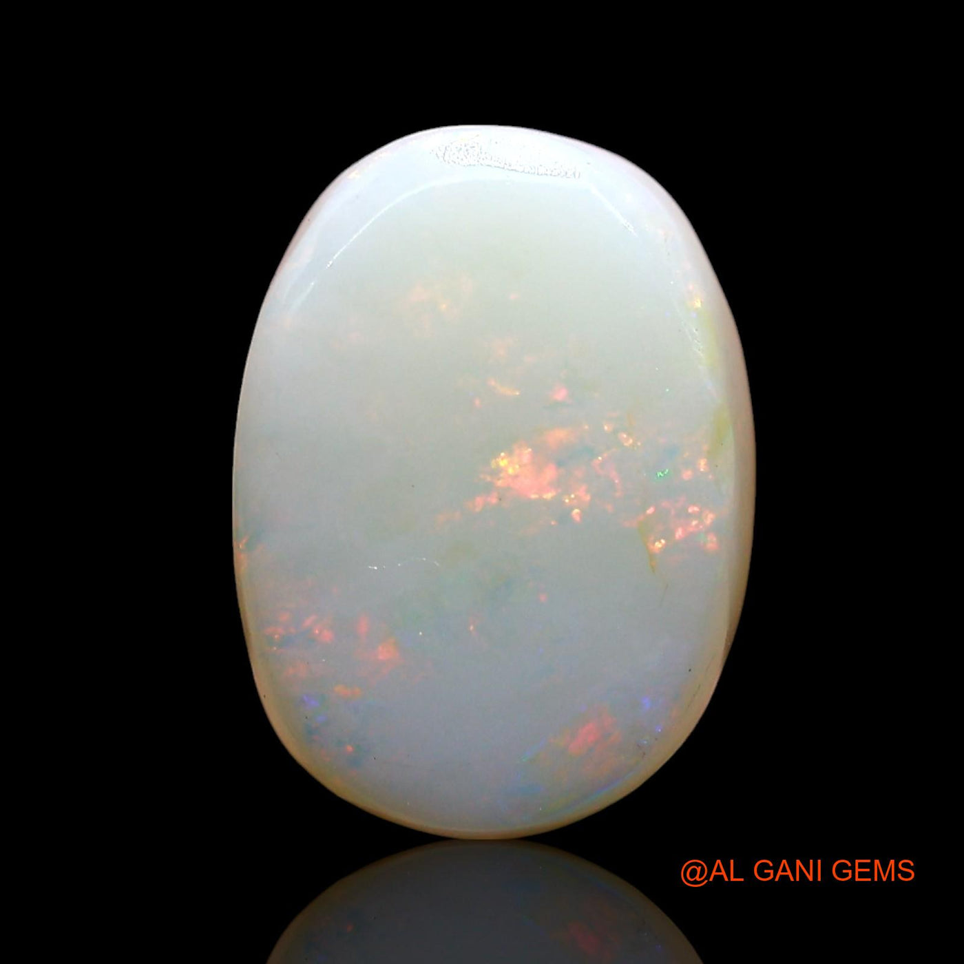 8.00 Cts Natural Australian Fire Opal Loose Gemstone Oval Cabochon 13x9x7 mm AE-790