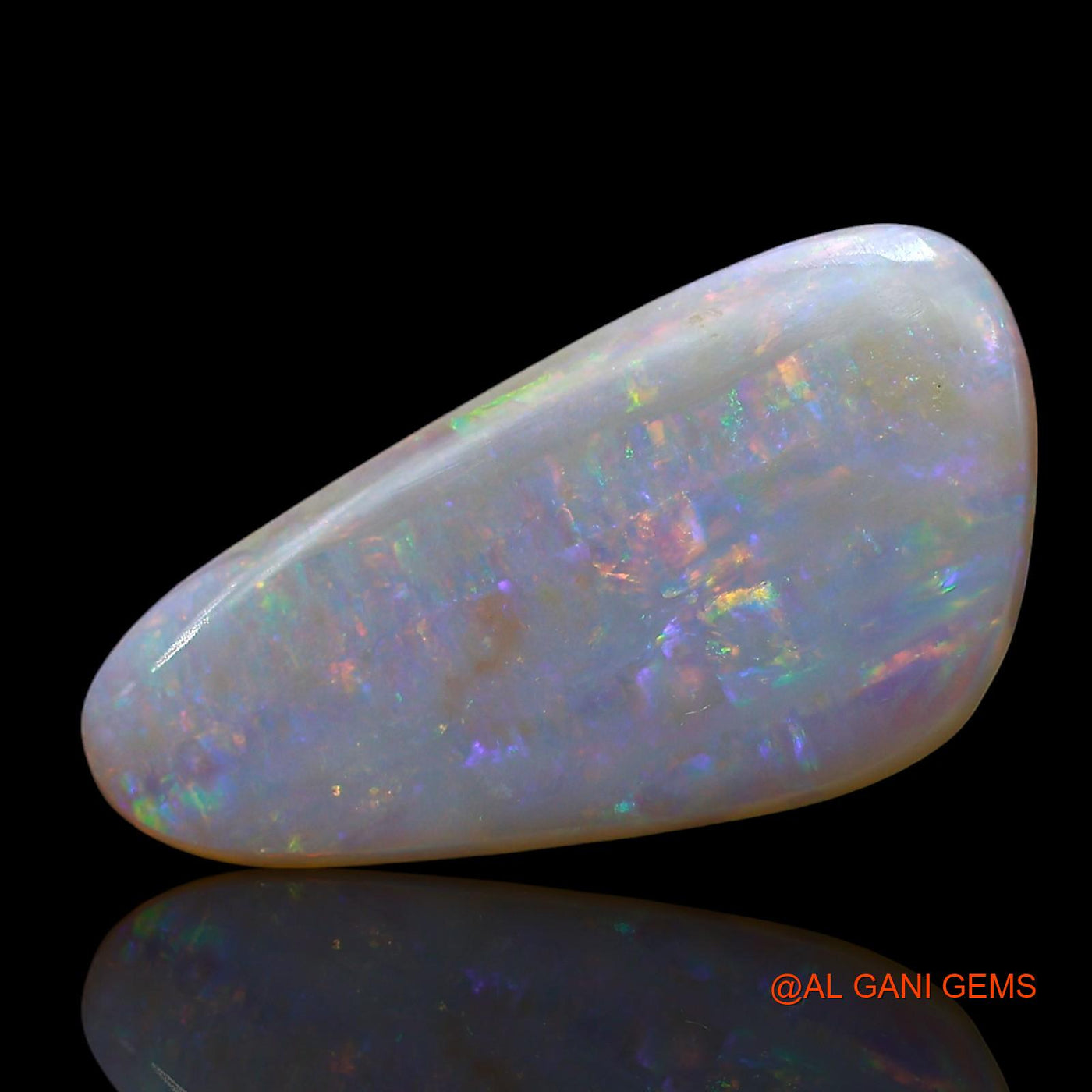 Natural Untreated Fire Opal Loose Gemstone Fancy Cabochon From Australia 5.00 Cts 21x10x3 mm AE-791