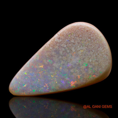Natural Untreated Fire Opal Loose Gemstone Pear Cabochon From Australia 7.00 Cts 19x11x5 mm AE-792