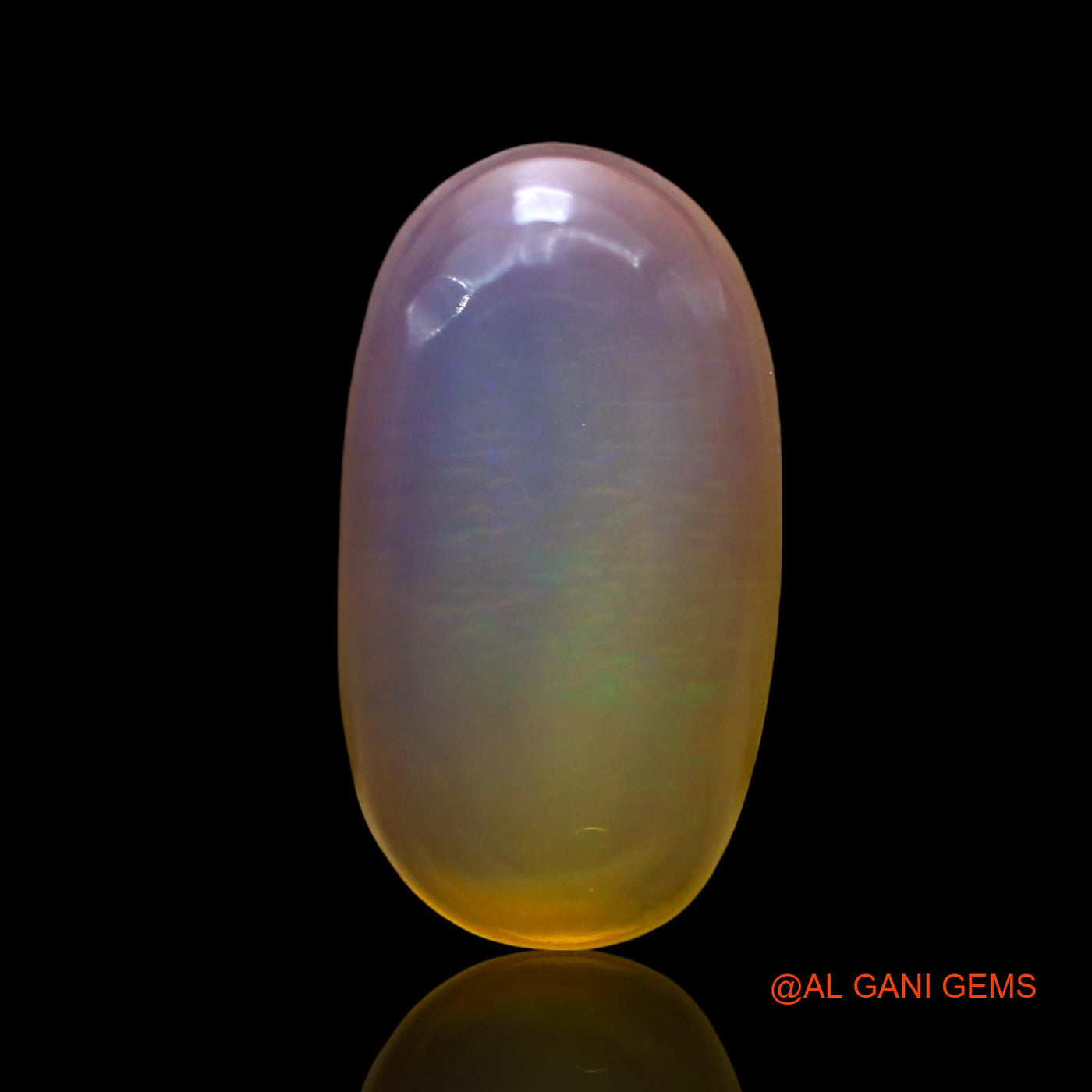 4.00 Cts Natural Australian Fire Opal Loose Gemstone Oval Cabochon 16x8x4 mm AE-797
