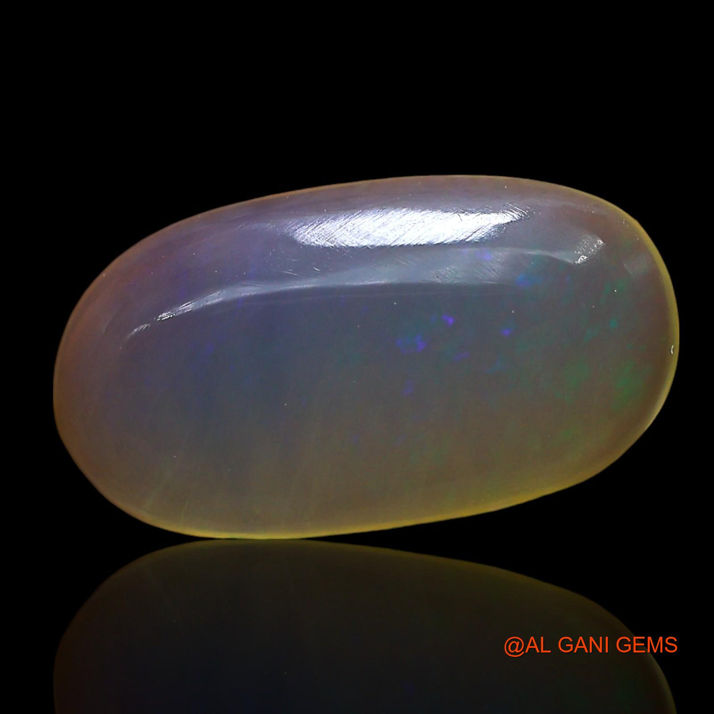 4.00 Cts Natural Australian Fire Opal Loose Gemstone Oval Cabochon 16x8x4 mm AE-797