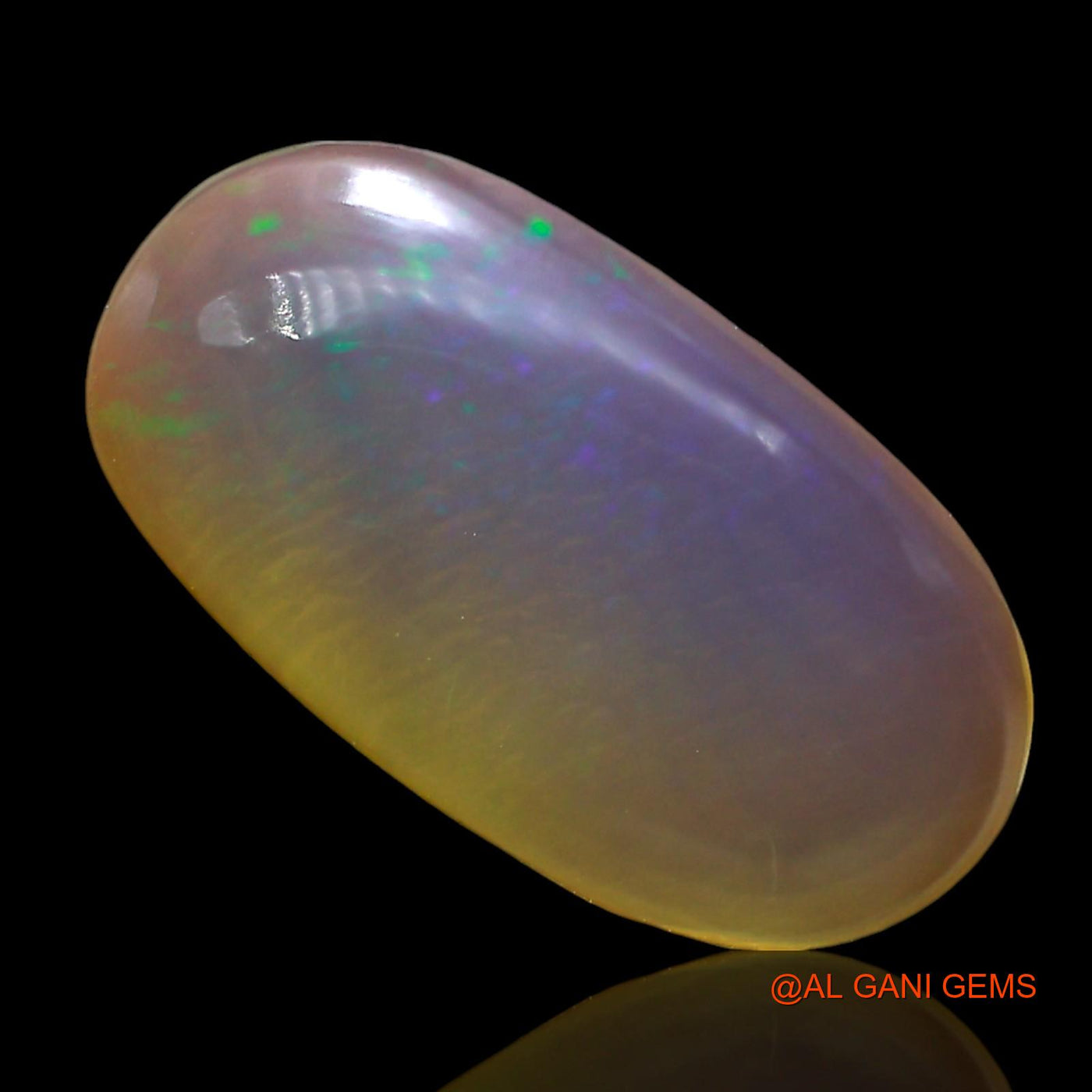 4.00 Cts Natural Australian Fire Opal Loose Gemstone Oval Cabochon 16x8x4 mm AE-797
