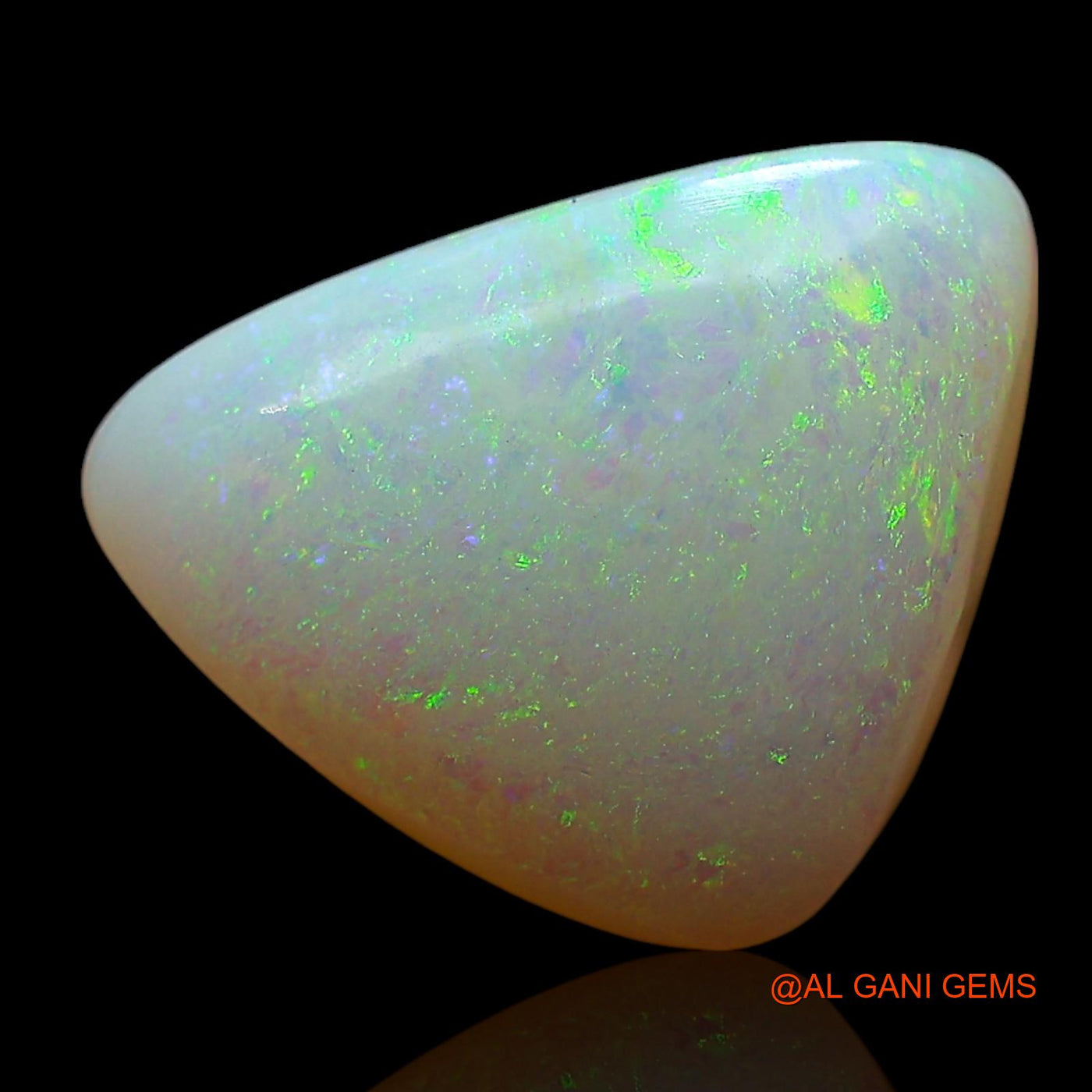 5.00 Cts Unheated Australian Fire Opal Loose Gemstone Trillion Cabochon Natural 13x10x6 mm AE-799