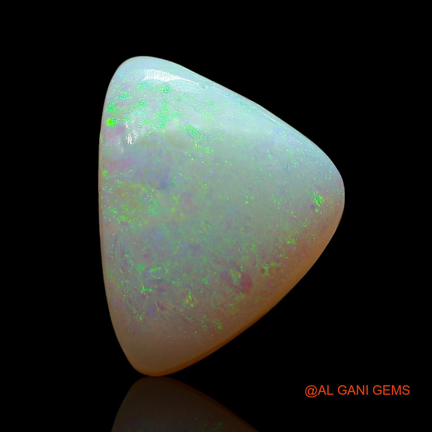 5.00 Cts Unheated Australian Fire Opal Loose Gemstone Trillion Cabochon Natural 13x10x6 mm AE-799
