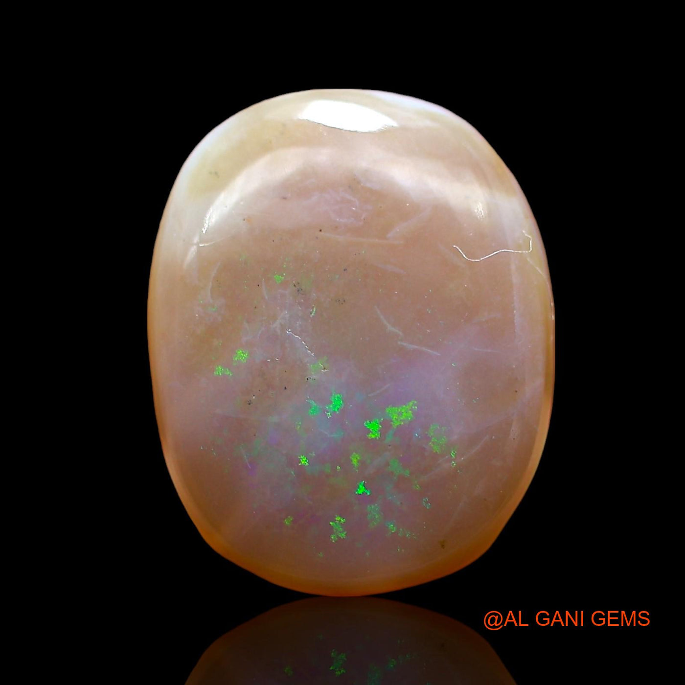 6.00 Cts Natural Australian Fire Opal Loose Gemstone Oval Cabochon 14x11x5 mm AE-79