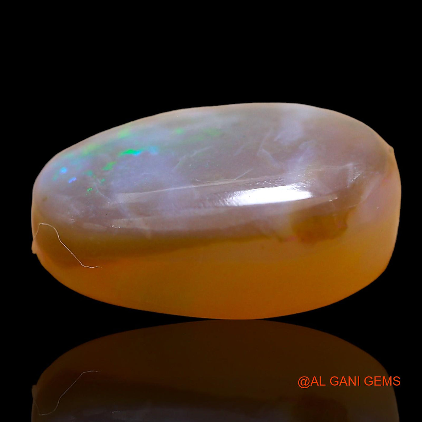 6.00 Cts Natural Australian Fire Opal Loose Gemstone Oval Cabochon 14x11x5 mm AE-79