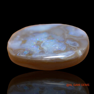 12.00 Cts Natural Australian Fire Opal Loose Gemstone Oval Cabochon 21x18x4 mm AE-7