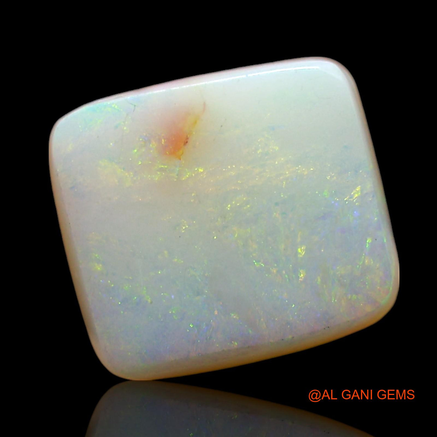 6.00 Cts Unheated Australian Fire Opal Loose Gemstone Oval Cabochon Natural 11x10x7 mm AE-800