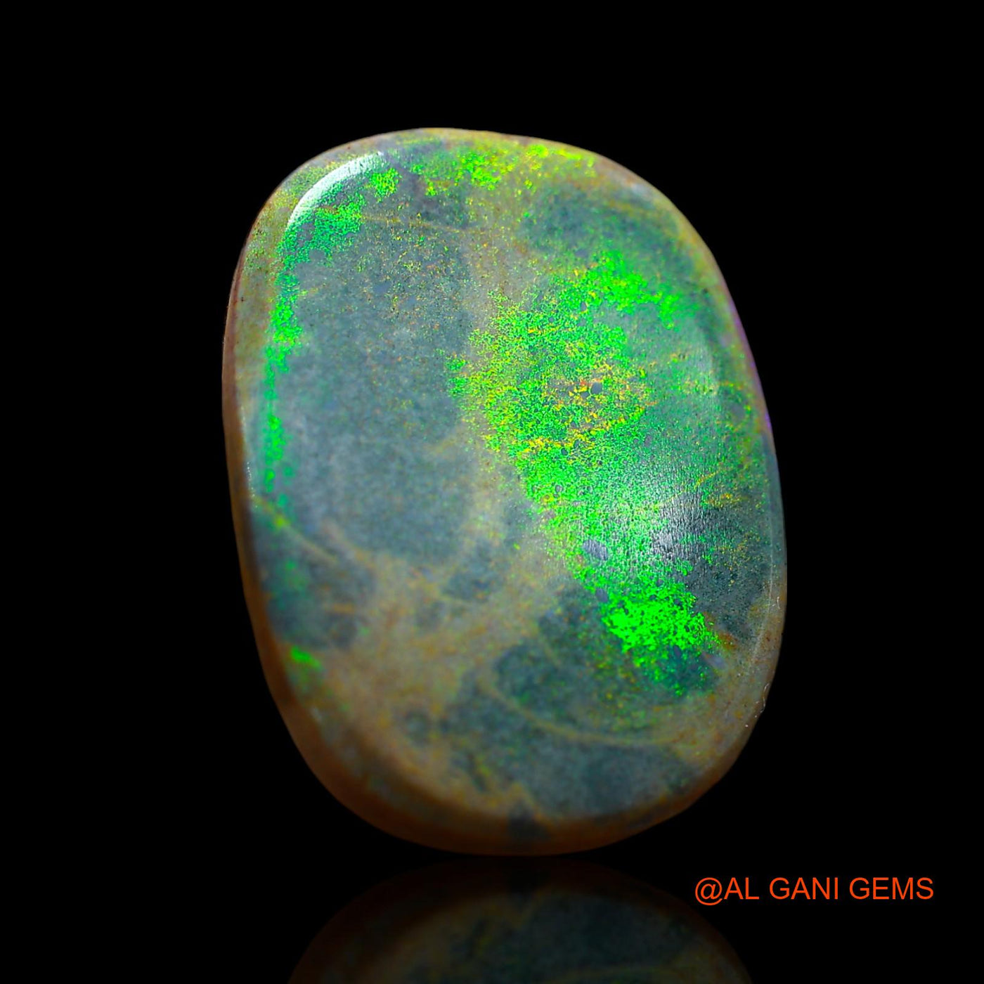 15.00 Cts Unheated Australian Fire Opal Loose Gemstone Oval Cabochon Natural 24x18x4 mm AE-801