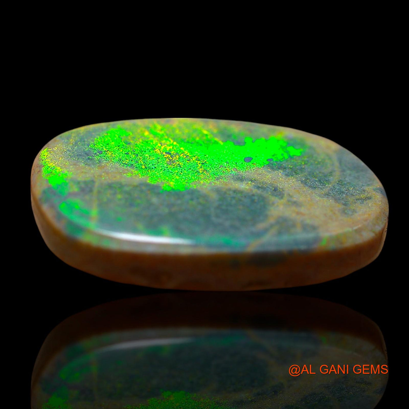 15.00 Cts Unheated Australian Fire Opal Loose Gemstone Oval Cabochon Natural 24x18x4 mm AE-801