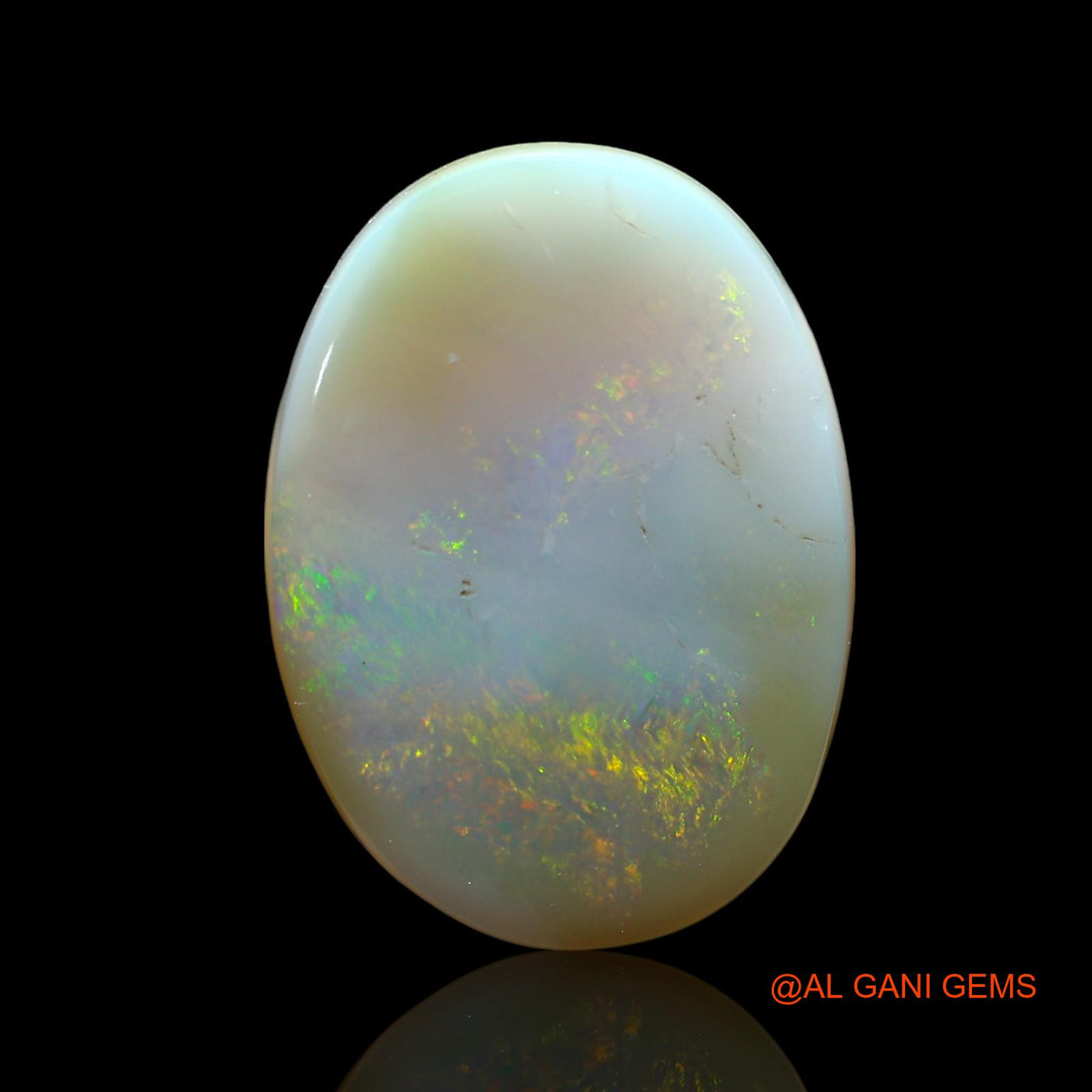 14.00 Cts Natural Australian Fire Opal Loose Gemstone Oval Cabochon 24x18x4 mm AE-802