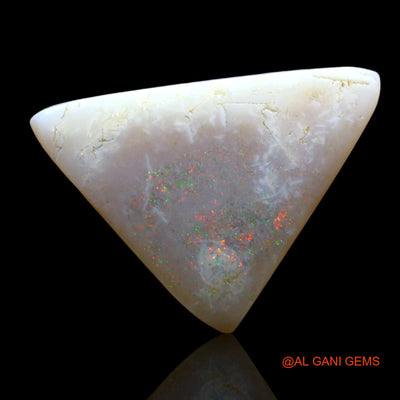 9.00 Cts Unheated Australian Fire Opal Loose Gemstone Trillion Cabochon Natural 25x18x4 mm AE-803