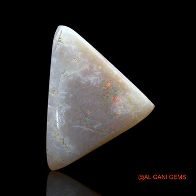 9.00 Cts Unheated Australian Fire Opal Loose Gemstone Trillion Cabochon Natural 25x18x4 mm AE-803